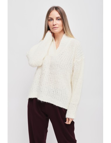 Camisola Mohair com Decote em V Maryley