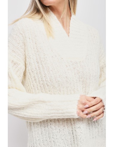 Camisola de mohair com decote em V Maryley