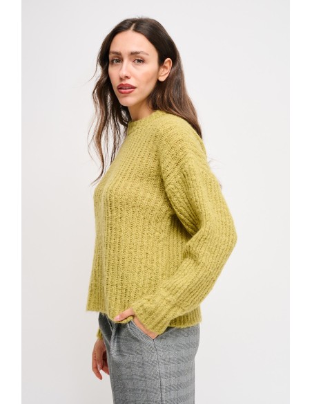 Camisola Macia de Gola Redonda Maryley