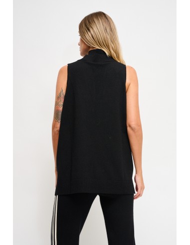 Colete em malha com bandas laterais Maryley