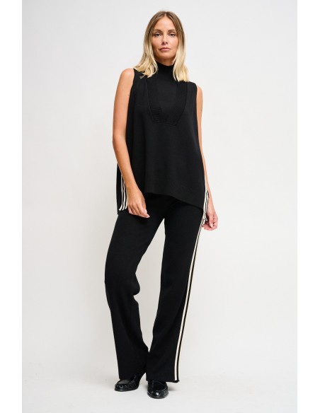 Colete em Malha com Bandas Laterais Maryley