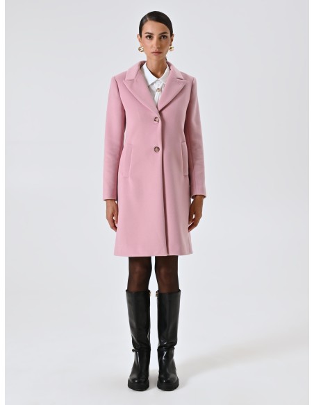 Casaco Médio Cintado em Veludo Rinascimento