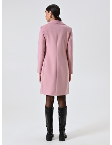 Casaco Médio Acinturado em Velour Rinascimento