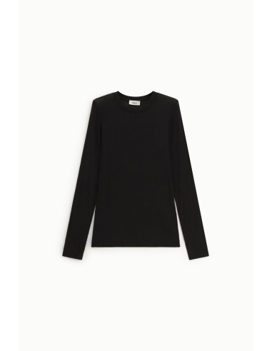 T-Shirt de Mangas Compridas, Gola Redonda e Corte Recto Dixie