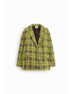 Blazer xadrez com fecho de botão único Dixie 2