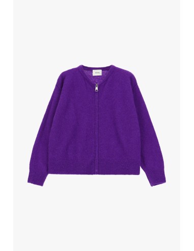 Cardigan com Fecho de Correr Frontal e Mangas Compridas Dixie