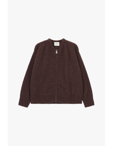 Cardigan com fecho de correr frontal e mangas compridas Dixie