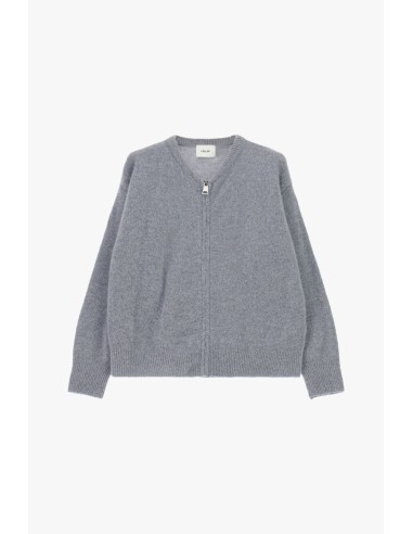 Cardigan com fecho de correr frontal e mangas compridas Dixie
