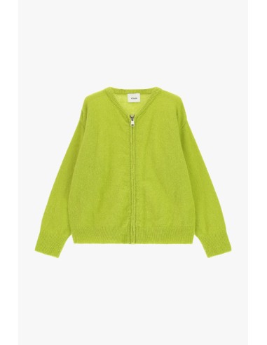 Cardigan com fecho de correr frontal e mangas compridas Dixie
