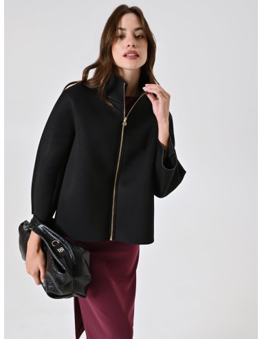 Casaco Curto Com Efeito De Capa De Neoprene Rinascimento - Vestiti Firmati Life Smiles