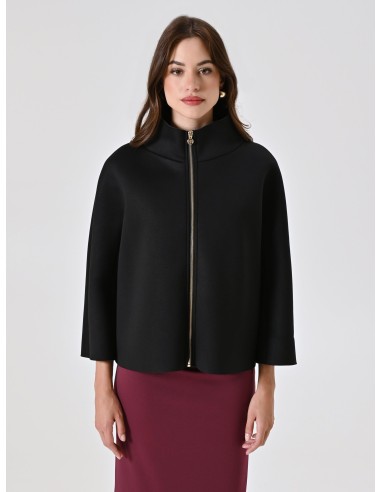 Casaco Curto Com Efeito De Capa De Neoprene Rinascimento - Vestiti Firmati Life Smiles