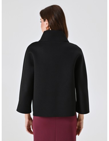 Casaco Curto Com Efeito De Capa De Neoprene Rinascimento - Vestiti Firmati Life Smiles