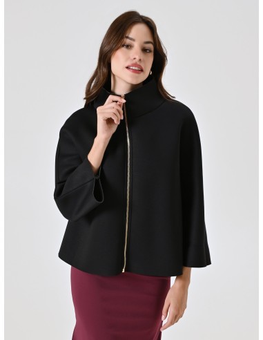 Casaco Curto Com Efeito De Capa De Neoprene Rinascimento - Vestiti Firmati Life Smiles