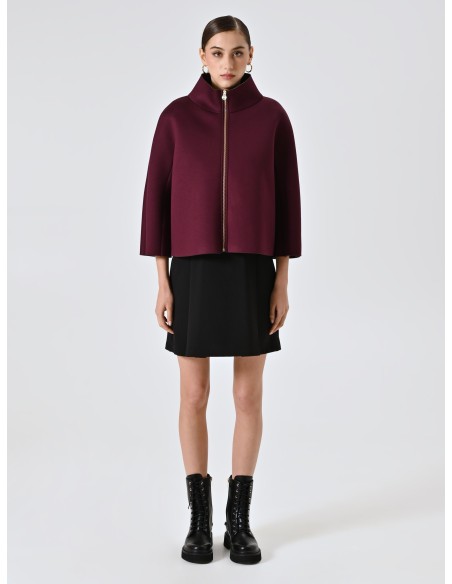 Casaco Curto Com Efeito De Capa De Neoprene Rinascimento - Vestiti Firmati Life Smiles