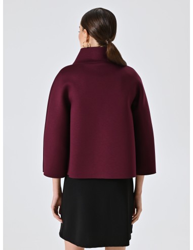 Casaco Curto Com Efeito De Capa De Neoprene Rinascimento - Vestiti Firmati Life Smiles