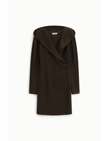 Vestido Curto Com Decote Cruzado Amplo Dixie