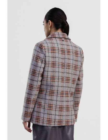 Blazer A Quadri Con Revers E Bottoni Dixie - Vestiti Firmati Life S...