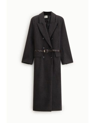 Cappotto Doppio Petto Lungo Con Cintura Borchiata Dixie - Vestiti F...