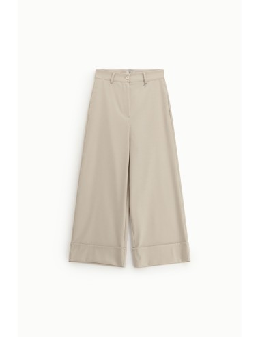 Pantaloni Palazzo Cropped Gamba Ampia Risvolto Dixie - Vestiti Firm...