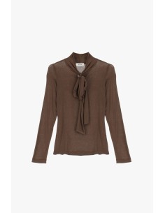 Top A Manica Lunga Con Fiocco E Taglio Dritto Dixie - Vestiti Firma... 2