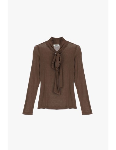 Top A Manica Lunga Con Fiocco E Taglio Dritto Dixie - Vestiti Firma...