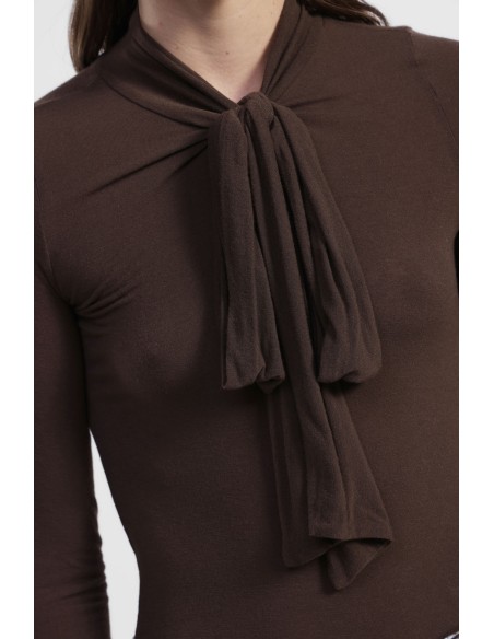 Top A Manica Lunga Con Fiocco E Taglio Dritto Dixie - Vestiti Firma...