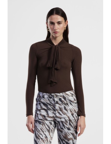 Top A Manica Lunga Con Fiocco E Taglio Dritto Dixie - Vestiti Firma...