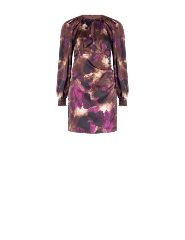 Abito Corto In Raso Arricciato Su Un Fianco Rinascimento - Vestiti ...