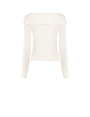 Camisola Cintada com Gola Enrolada Rinascimento