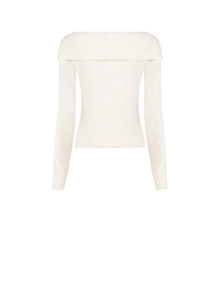 Camisola Cintada com Gola Enrolada Rinascimento