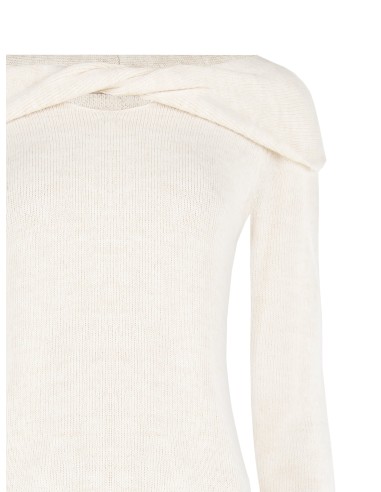 Camisola Cinturada com Gola Enrolada Rinascimento