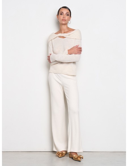 Maglione Sfiancato Con Scollo Arrotolato Rinascimento - Vestiti Fir...