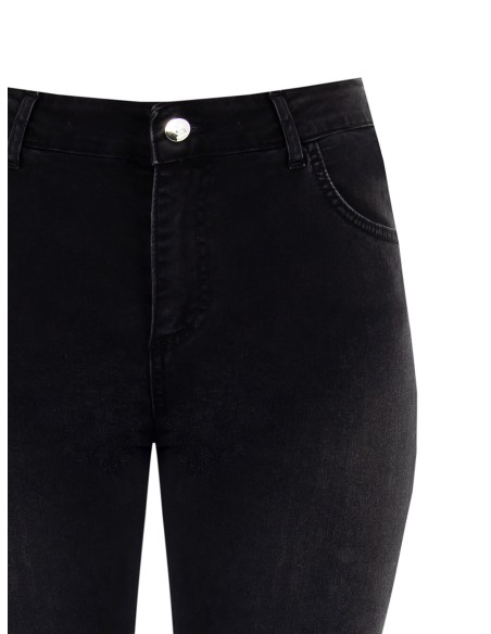 Jeans Curvy Skinny com strass no bolso traseiro Rinascimento Curvy