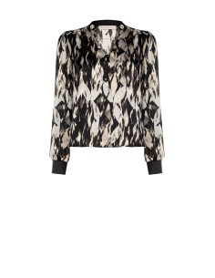 Blusa Ampia In Raso Con Bottoni E Catena Removibili Rinascimento - ...