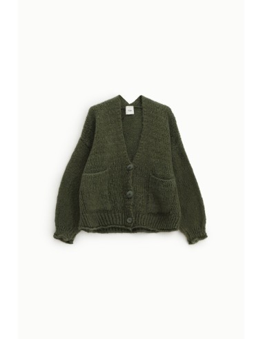 Cardigan com Malha Grossa e Bolsos Frontais Dixie