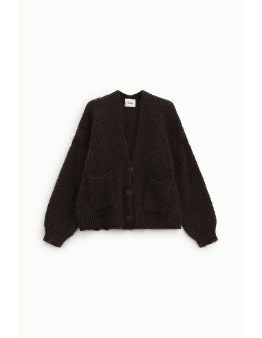 Cardigan em Malha Grossa com Bolsos Frontais Dixie