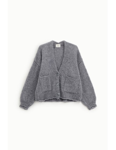 Cardigan com malha grossa e bolsos frontais Dixie