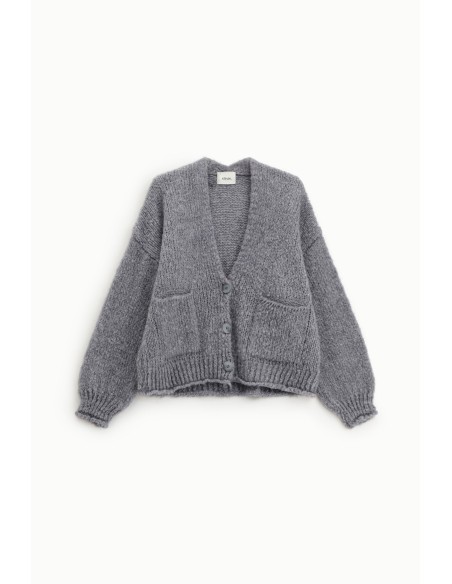 Cardigan com malha grossa e bolsos frontais Dixie