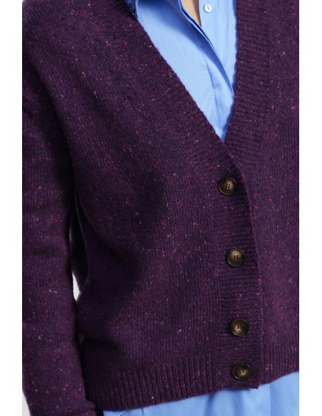 Cardigan Com Botões E Motivo Pontilhado Dixie - Vestiti Firmati Life Smiles