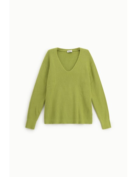 Maglione Scollo A V Lavorazione A Coste Dixie - Vestiti Firmati Lif...