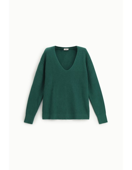 Maglione Scollo A V Lavorazione A Coste Dixie - Vestiti Firmati Lif...