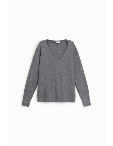 Maglione Scollo A V Lavorazione A Coste Dixie - Vestiti Firmati Lif...