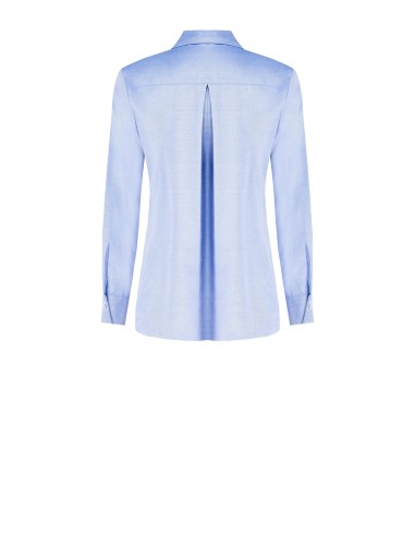 Camisa ampla em algodão com laço e bolsinho Rinascimento