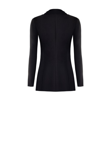 Blazer de Corte Longo com Lapela em Georgette Rinascimento