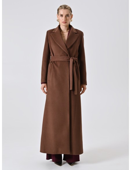 Casaco De Veludo Extra Comprido Com Cinto A Condizer Rinascimento - Vestiti Firmati Life Smiles