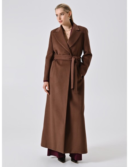 Casaco De Veludo Extra Comprido Com Cinto A Condizer Rinascimento - Vestiti Firmati Life Smiles