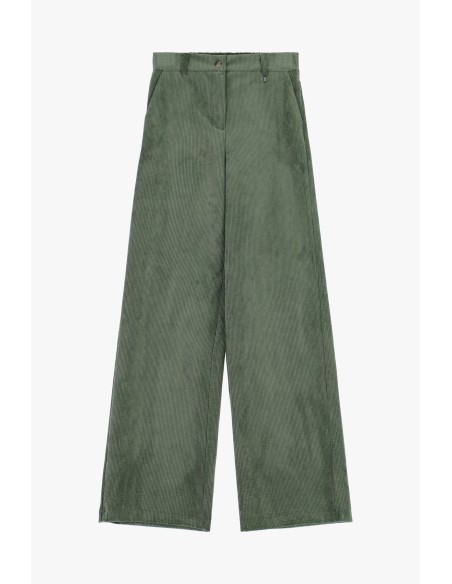 Calças Largas Efeito Veludo Dixie - Vestiti Firmati Life Smiles