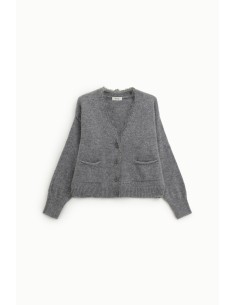 Cardigan com decote em V e bolsos frontais Dixie 2