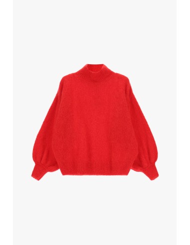 Camisola de gola alta mangas compridas e largas Dixie