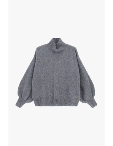 Camisola de Gola Alta Mangas Compridas e Largas Dixie